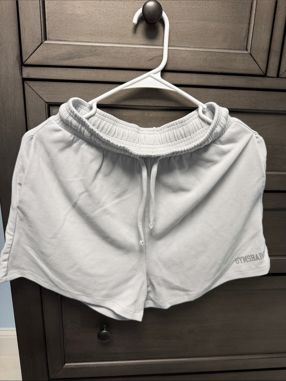 Gymshark Women's waffle shorts - light grey